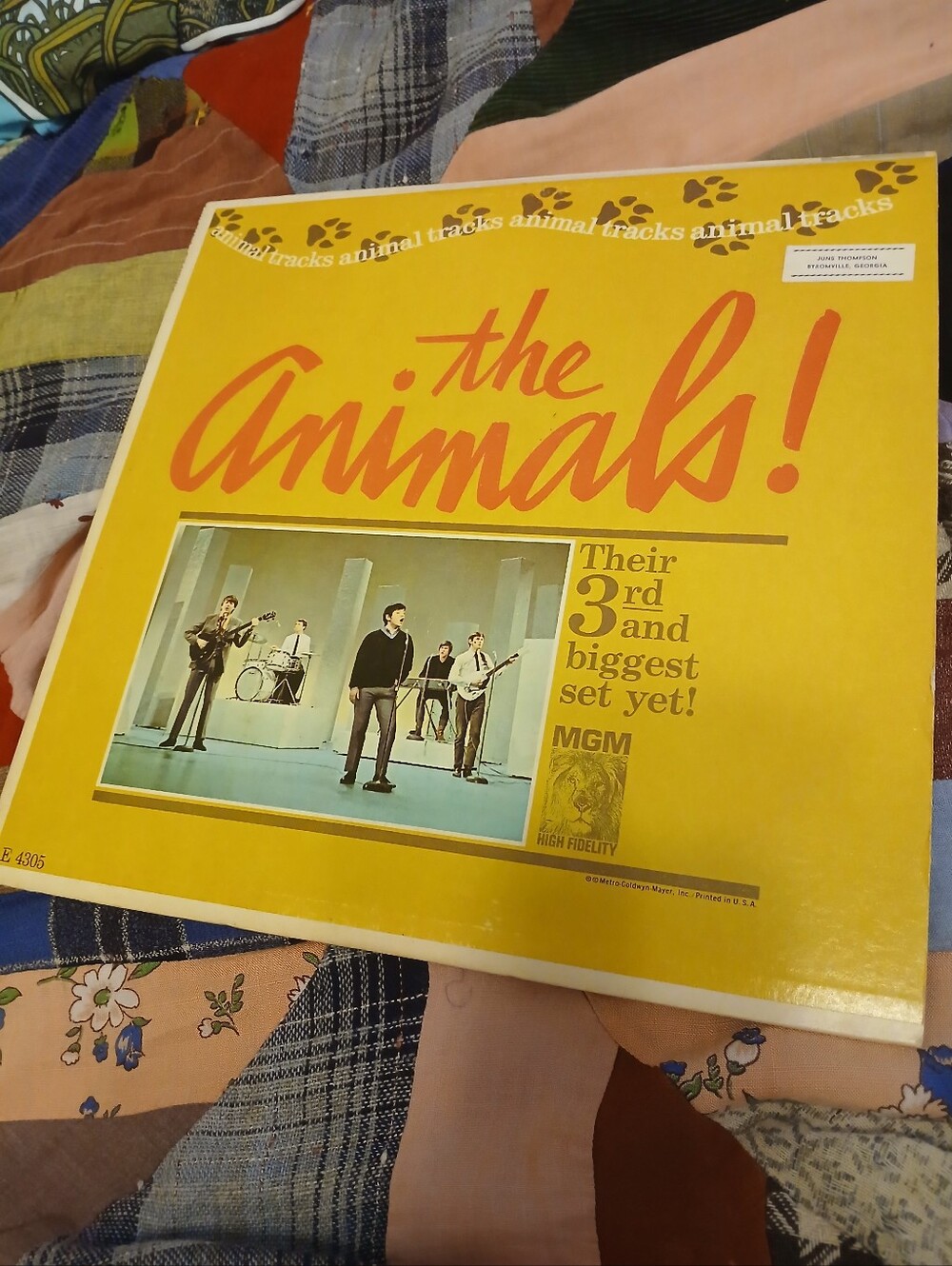 ☆ 1965 The Animals! Animal Tracks Vinyl Record Album ☆ MGM Record Label ☆ Mono ☆